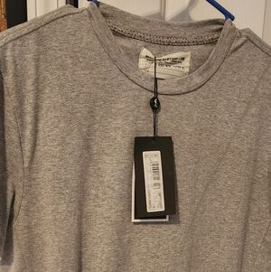 True Religion T-Shirt Men’s Large Gray Logo Casual Crew Neck Short Sleeve NWT